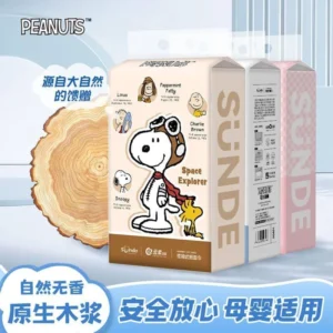 史努比4层悬挂抽纸1200抽 SNOOPY 4PLY TISSUE 1200PCS 尺寸：175mm x 130mm[10BAG/CTN]